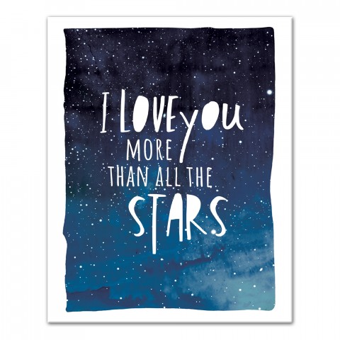 I Love You More Than All The Stars Wall Art