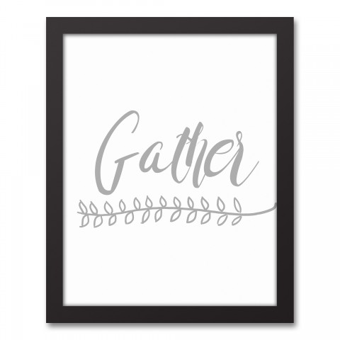 Gather 11x14 Black Framed Canvas