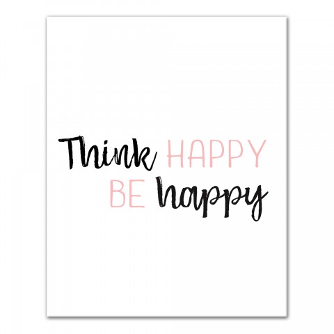 Think Happy Be Happy Wall Art