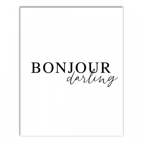 Bonjour Darling Wall Art