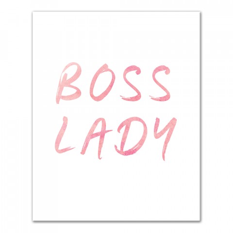 Boss Lady Watercolor Wall Art
