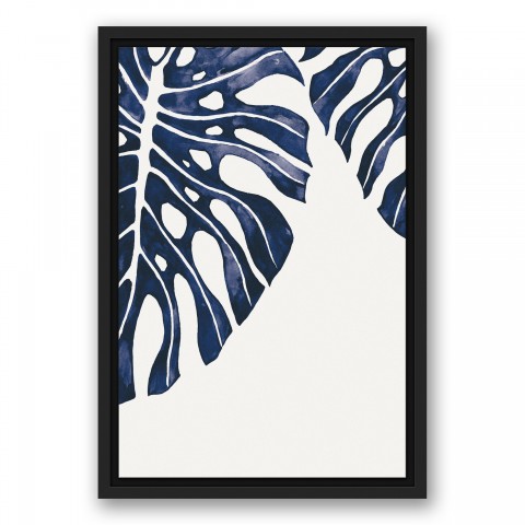 Tropical Indigo Leaves Wall Art