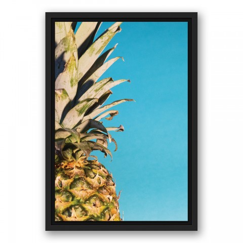 Large Pineapple Blue Wall Art
