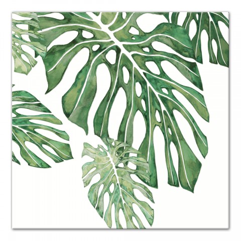 Green Tropical Leaves Wall Art