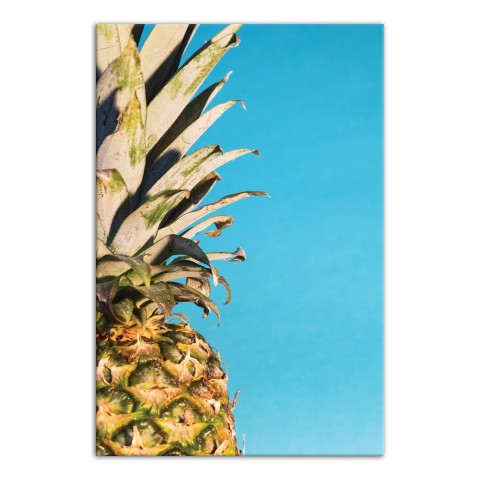 Large Pineapple Blue Wall Art