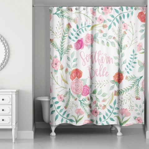 Southern Belle 71x74 Shower Curtain