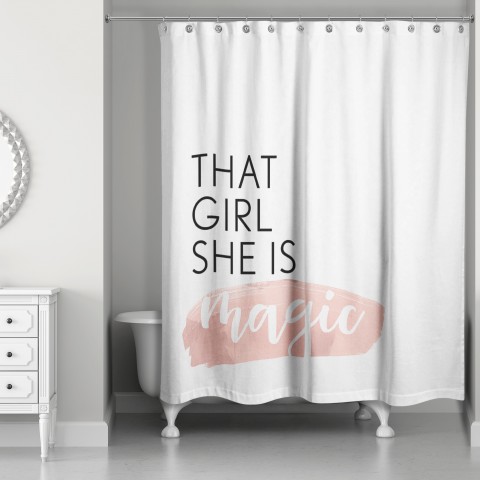 That Girl is Magic 71x74 Shower Curtain