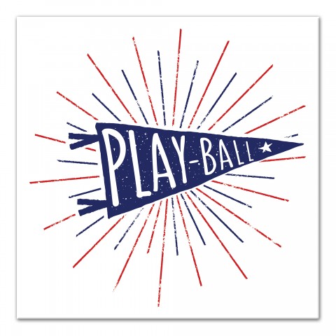 Play Ball Pendant 12x12 Canvas Wall Art