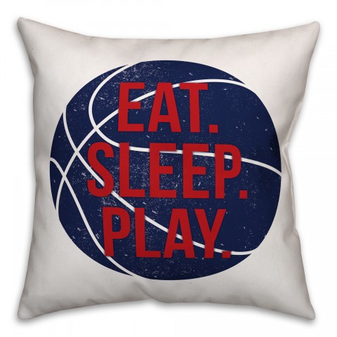 Eat. Sleep. Play. 16x16 Spun Poly Pillow