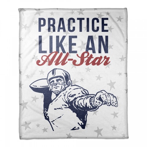 Practice like an All-Star 30x40 Coral Fleece Blanket