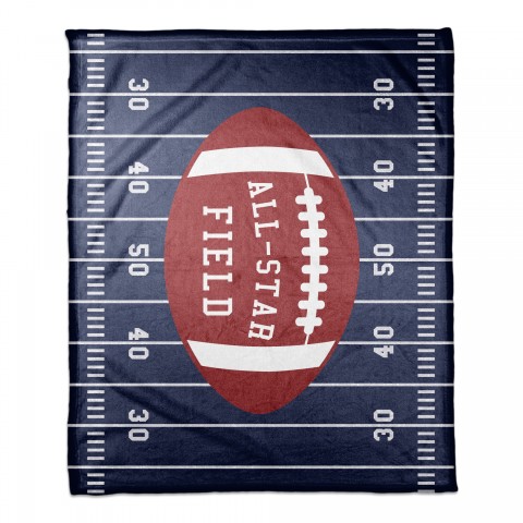 All-Star Field 50x60 Coral Fleece Blanket