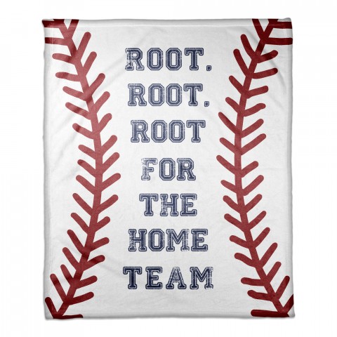 Root for the Home Team 50x60 Coral Fleece Blanket