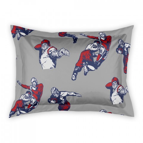 Football Player Pattern Standard Brushed Poly Sham