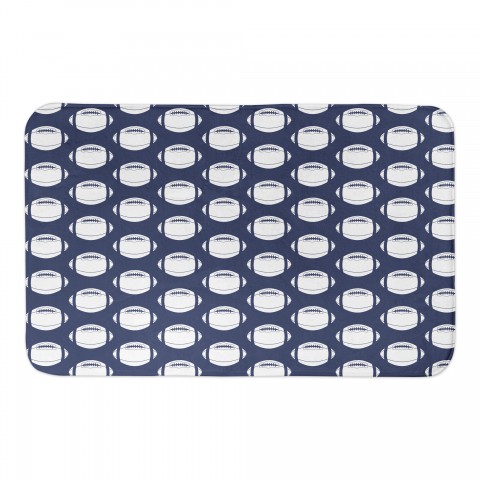 Football Pattern 34x21 Bath Mat