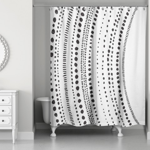 Mod Dots 71x74 Shower Curtain