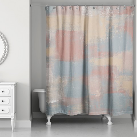 Autumn Brush Strokes 71x74 Shower Curtain
