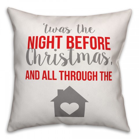 Night Before Christmas Pillow