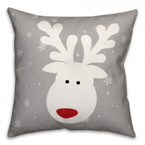 Cute White Deer Pillow