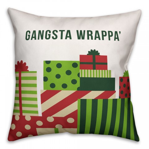 Gangsta Wrappa Pillow