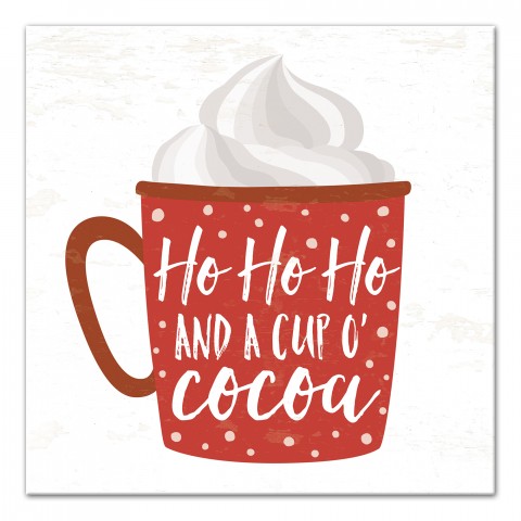 A Cup O' Cocoa 12x12 Canvas Wall Art