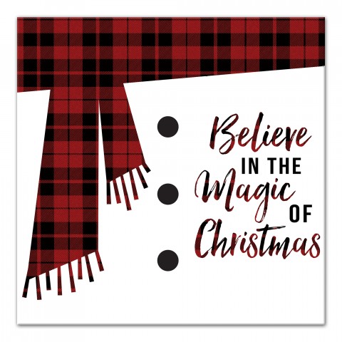 Believe in the Magic of Christmas 16x16 Canvas Wall Art