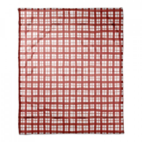 Christmas Red Plaid 50x60 Coral Fleece Blanket