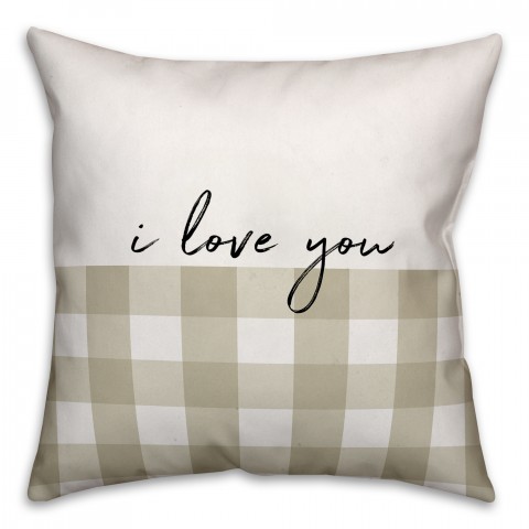 I Love You a Bushel and a Peck 18x18 Spun Poly Pillow