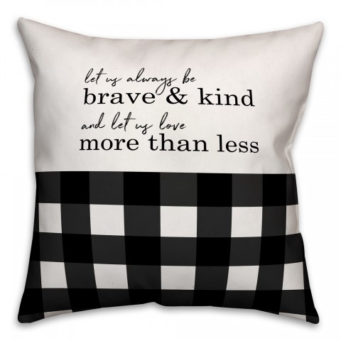 Love More Than Less 18x18 Spun Poly Pillow