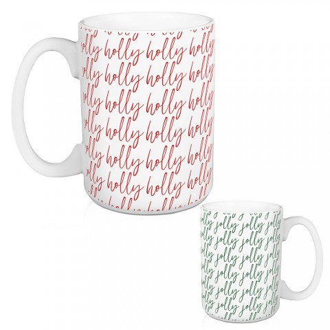 Holly Jolly 15 oz Mug
