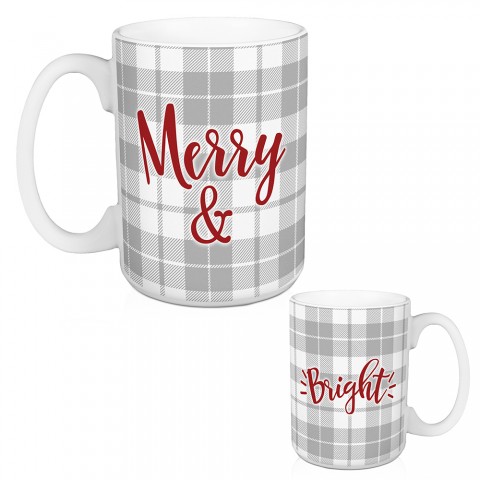 Merry & Bright 15 oz Mug