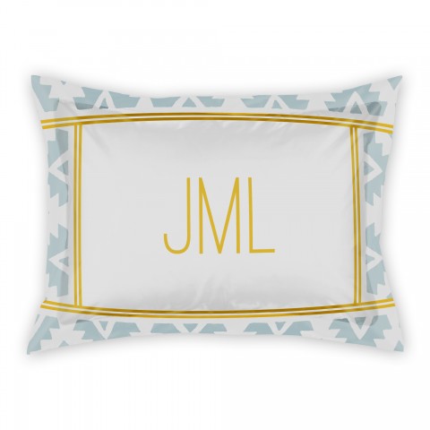 Yellow Tribal Border Sham