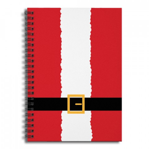 Santa Suit 6x8 Ruled Spiral Notebook