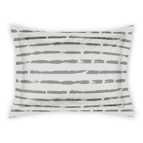 Taupe Brush Strokes Sham