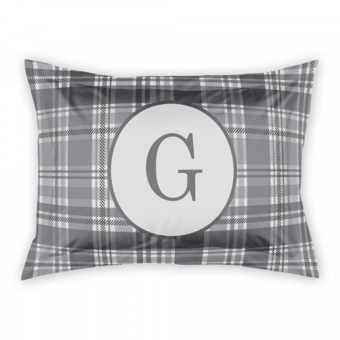 Gray Plaid Sham