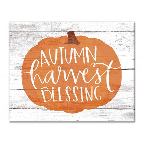 Autumn Harvest Blessing 8x10 Tabletop Canvas