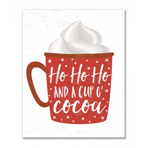 Ho Ho Ho Cocoa 8x10 Tabletop Canvas