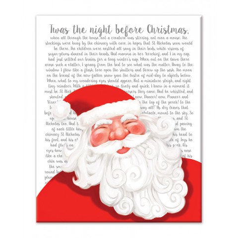 Twas the Night Before Christmas 8x10 Tabletop Canvas
