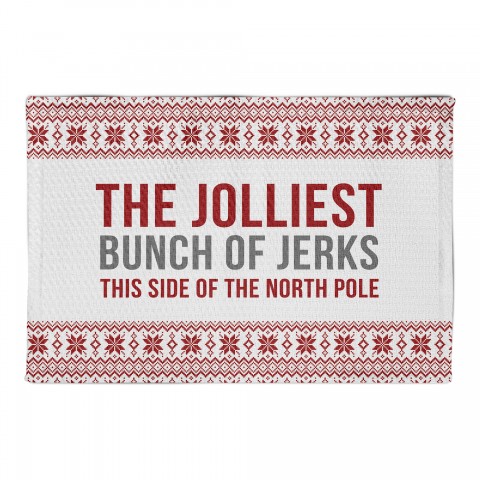 The Jolliest Bunch of Jerks this Side of the North Pole 22.5x37 Area Rug