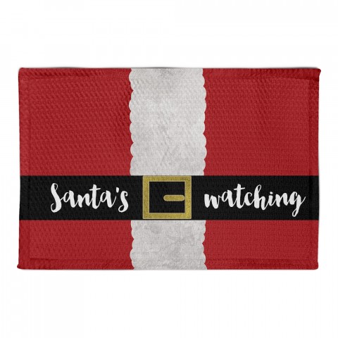 Santa's Watching 22.5x37 Area Rug