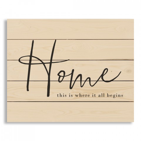 Home is Where it All Begins 22x18 Pallet Wood Art