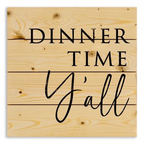 Dinner Time Y'all 14x14 Pallet Wood Art