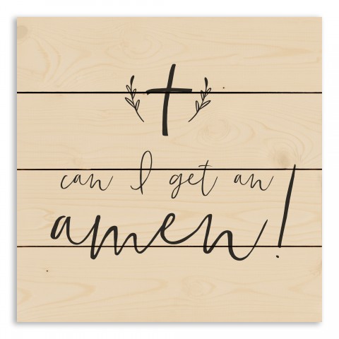 Can I get an Amen 14x14 Pallet Wood Art
