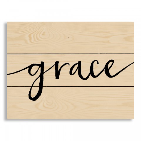 Script Grace 14x10.5 Pallet Wood Art