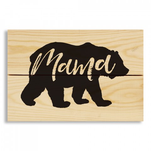 Mama Bear 10.5x7 Pallet Wood Art