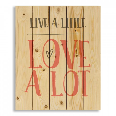 Live a Little, Love a Lot 18x22 Pallet Wood Art