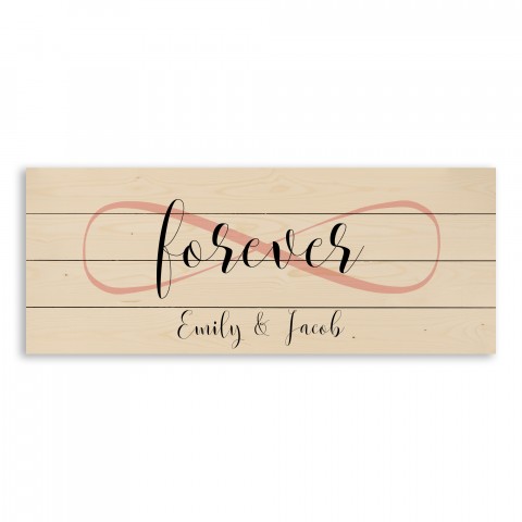 Infinity Forever 36x14 Personalized Pallet Wood Art