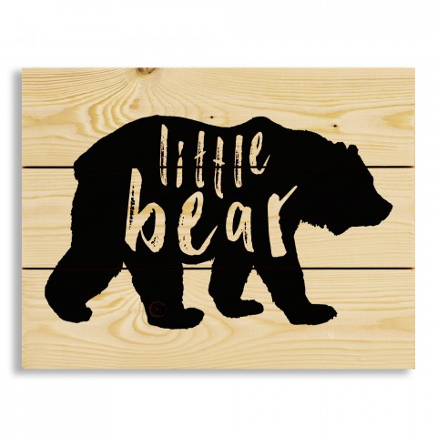 Little Bear 14x10.5 Pallet Wood Art