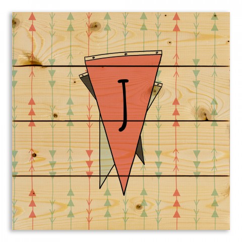 Layered Pendant Monogram 14x14 Personalized Pallet Wood Art