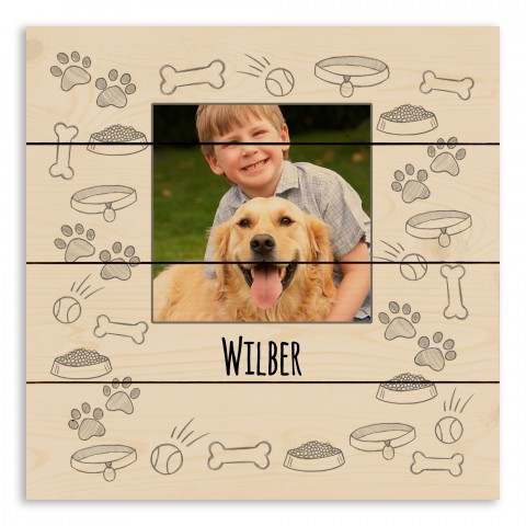 Dog Sketch 14x14 Personalized Pallet Wood Art