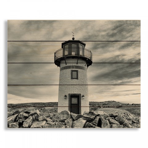 Stormy Lighthouse 22x18 Pallet Wood Art